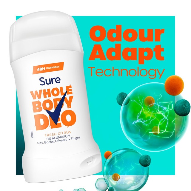Sure Women's Deodorant Stick Fresh Citrus 50ml (British brand)