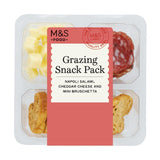 M&S grazing snack pack with cheese and salami 55g, imported from the UK