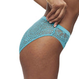 M&S High Leg Knickers Teal Size 10, UK version