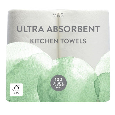 M&S Ultra Absorbent Kitchen Towels Kitchen Roll 1 Roll