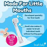 Brush Baby Babysonic replacement brush heads for 0-18 months - British product