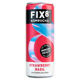 Fix8 Strawberry Basil Kombucha Beverage 250ml