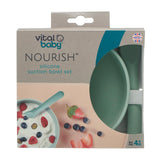 Vital Baby Silicone Suction Feeding Bowl Set - Mint