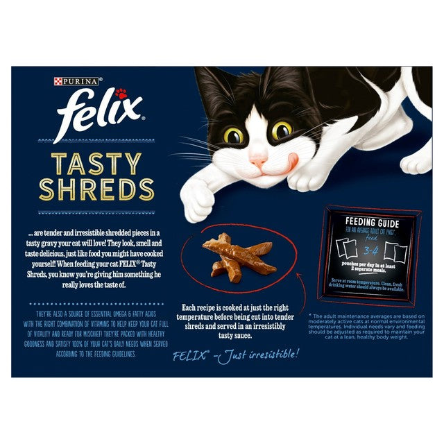 Felix Tasty Shreds Farm Selection gravy cat food multipack - British product