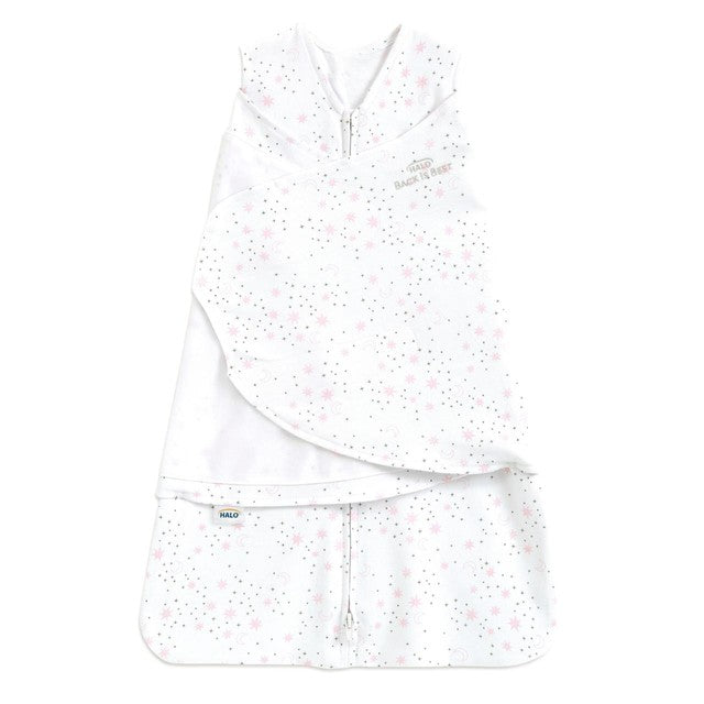 Halo SleepSack swaddle Midnight Moons Pink 3-6 months, UK version
