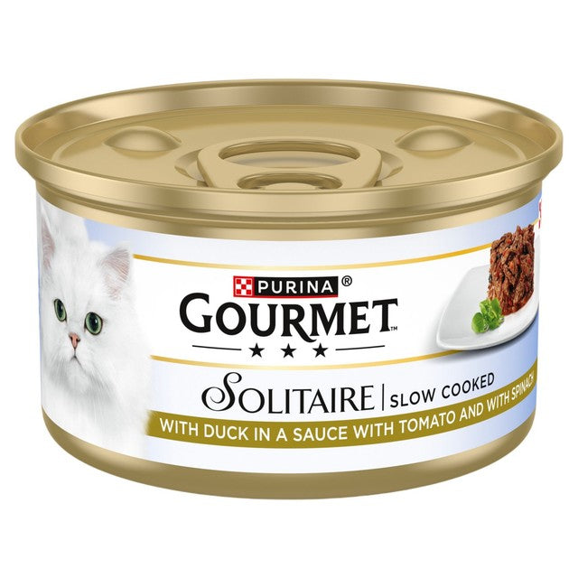 Gourmet wet cat food duck 85g, UK version