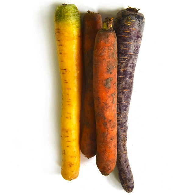 Natoora French Mixed Heritage Carrots 500g, imported from the UK