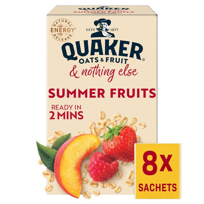 Quaker Oats Summer Berries Instant Porridge Sachets 264g