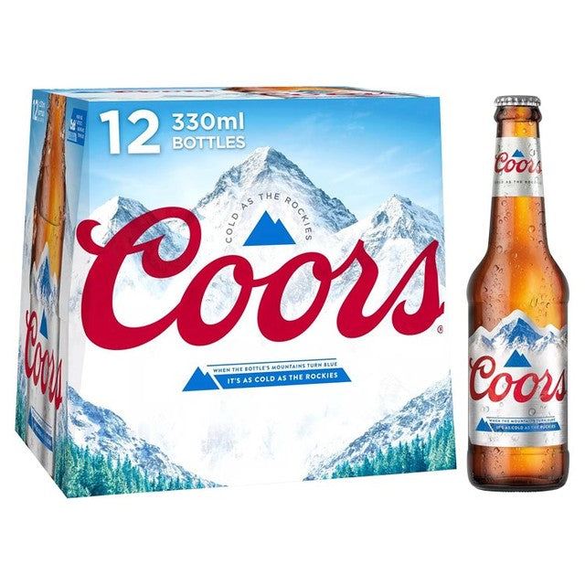 Coors lager beer 12 x 330ml - British product