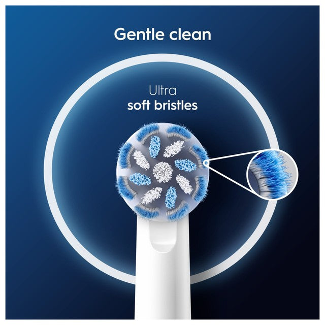 Oral-B Sensitive Clean toothbrush heads 4 pack, imported from the UK