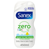 Sanex Zero% Kids Sensitive Bubble Bath and Body Wash 450ml