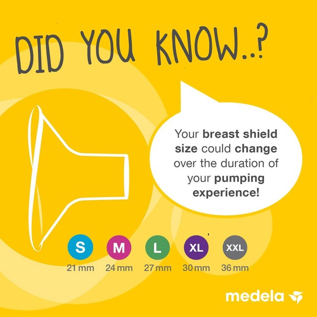 Medela Large Contact Nipple Shield 24mm, imported from the UK