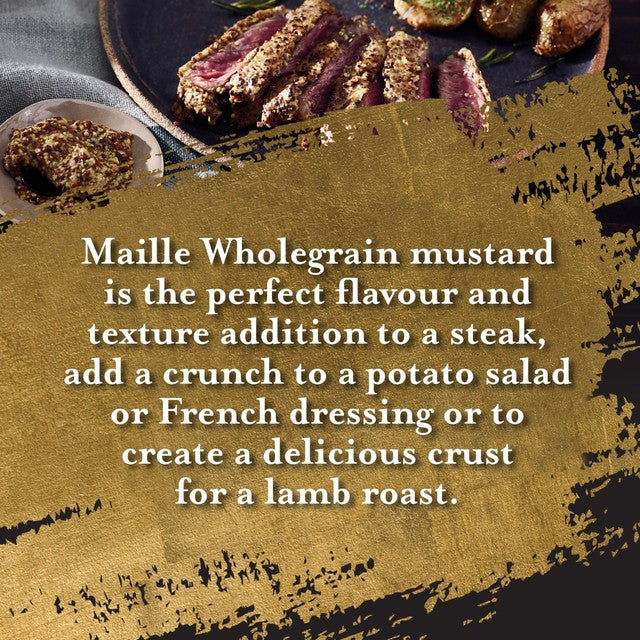 Maille Wholegrain Mustard 210g, imported from the UK