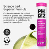 Phizz Apple & Blackcurrant hydration tablets 60 tablets, imported from the UK