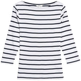M&S women's cotton top mono stripe size 12, imported from the UK