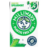 Milliways Spearmint Plastic Free Sugar Free Chewing Gum 19g, imported from the UK