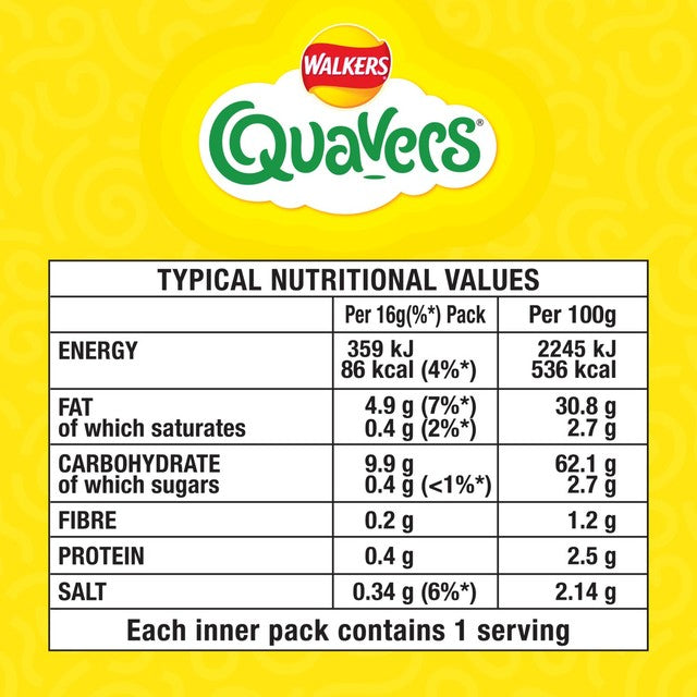 Walkers Quavers Cheese Snacks