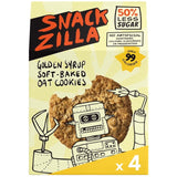 Snackzilla Golden Syrup Soft-Baked Oat Cookies 4x30g