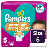 Pampers Premium Protection Nappies Size 5 (11-16kg) Essential Pack