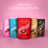 Lindt Lindor strawberries and cream chocolate truffles 200g, UK version