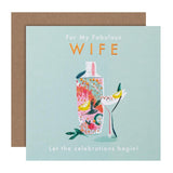 M&S Fun Green Wife Birthday Card 15cm x 15cm