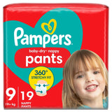 Pampers Baby Dry Nappy Pants Size 9, imported from the UK