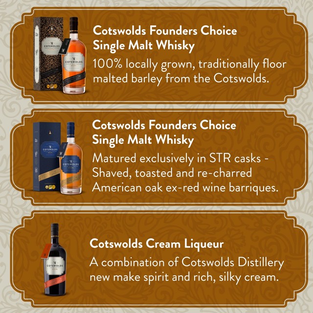 Cotswolds Founders Choice single malt whisky 70cl - British product