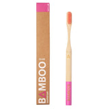 Bamboo Club Pink Adult Toothbrush - British product