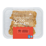M&S lightly dusted cod fillets 260g, imported from the UK