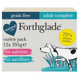 Forthglade salmon and sardine wet dog food variety pack - British product