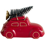 M&S Mandarin Clove and Cinnamon Ceramic Car Candle Red Mix