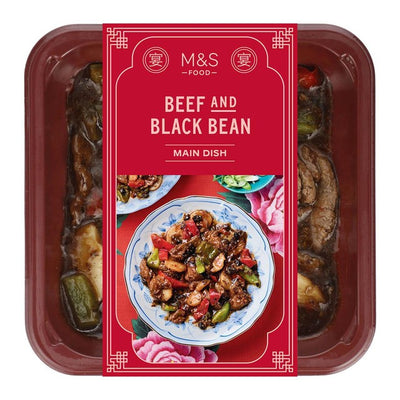 M&S Beef & Black Bean Sauce Ready Meal 350g