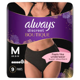 Always Discreet Boutique Incontinence Pants Black Plus Medium