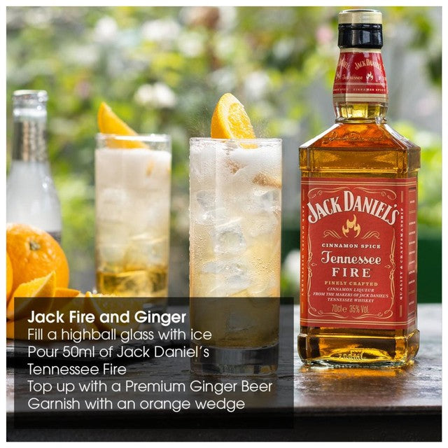 Jack Daniel's Tennessee Fire cinnamon whiskey 70cl, UK version