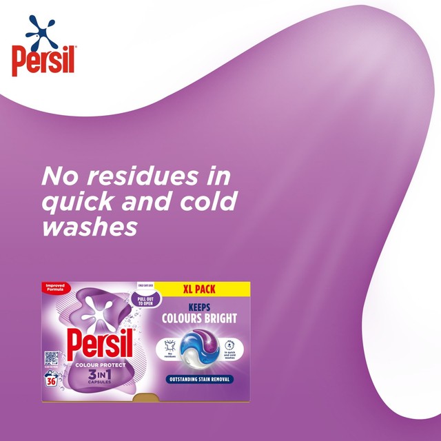 Persil Colour 3 in 1 laundry detergent capsules 36 washes, imported from the UK