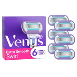 Gillette Venus Deluxe Smooth Swirl Contour Razor Blades 6-Pack