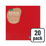 Duni Red Compostable 3 Ply Paper Napkins 20 Pack
