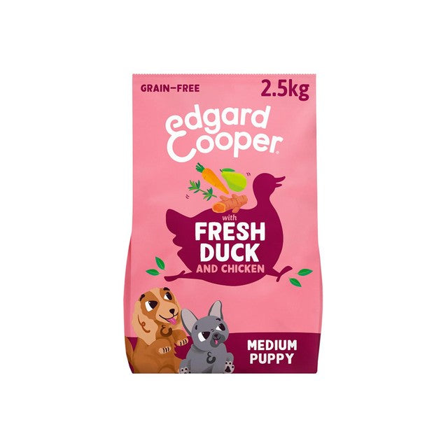 Edgard & Cooper puppy dog food duck and chicken 2.5kg - British product
