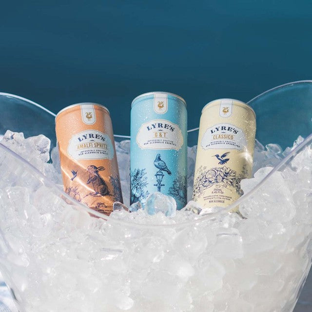 Lyre's Classico non-alcoholic sparkling drink 4 x 250ml cans, UK version