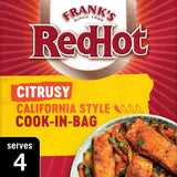 Frank's RedHot Citrusy California Style seasoning cook-in-bag 25g - British product