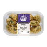 M&S herby Hasselback potatoes 750g, UK version