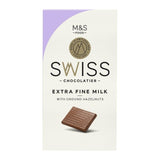 M&S Swiss Extra Fine Milk Chocolate with Ground Hazelnuts Chocolate Bar 125g