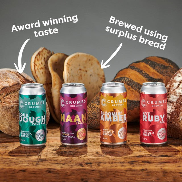Crumbs Brewing Naan Laager beer 440ml - British product