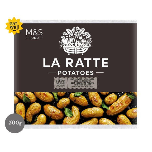 M&S La Ratte Potatoes 500g imported from the UK