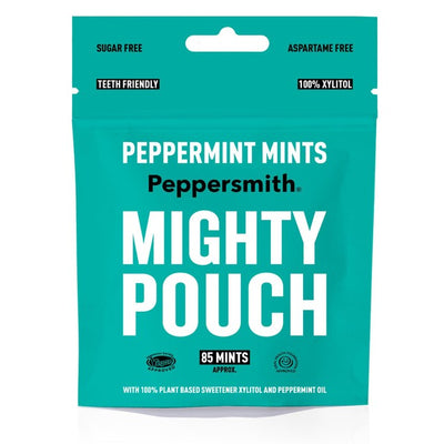Peppersmith 100% Xylitol Mighty Pouch Peppermint Sugar-Free Mints 50g