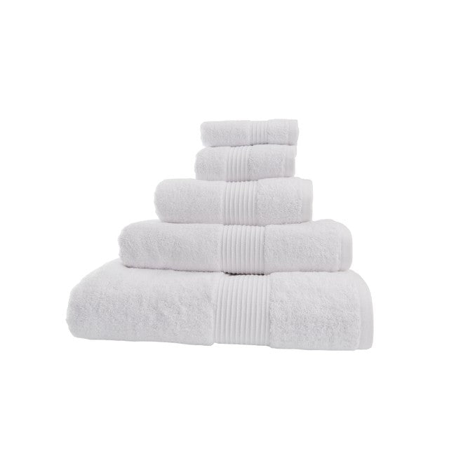 Deyongs Bliss white bath sheet 90cm x 150cm - British product