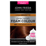 John Frieda Precision Foam Colour Light Natural Brown 6N hair colour kit, UK version