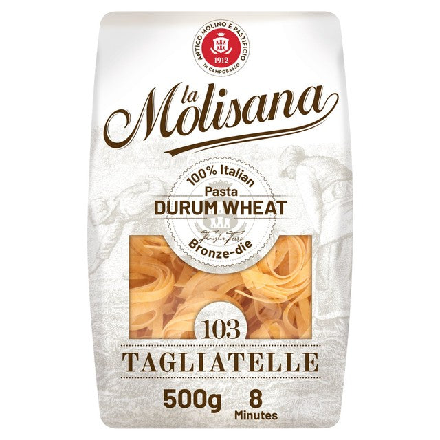La Molisana Tagliatelle pasta 500g bag, UK version.