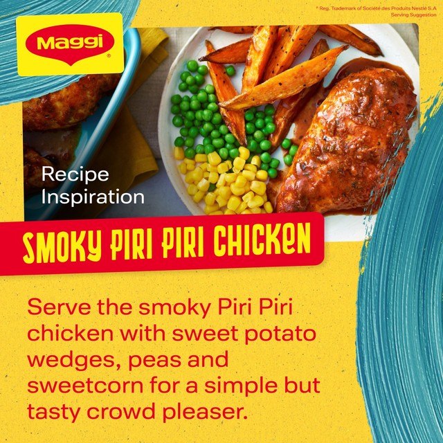 Maggi Smoky Piri Piri recipe mix 27g, imported from the UK
