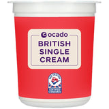 Ocado British Single Cream 300ml